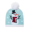 Party Hoeden Winter Leuke Rode Sneeuwpop Sneeuwvlok Kerst Herten Pompom Gebreide Beanie Caps voor Kinderen Kinderen Jongen Girls1