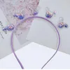 Acessórios de cabelo Transparente Quicksand Headbands para Crianças Crianças Mouse Orelhas de Rato Amor Estrelas Sequin Hairbands Bezel Hoops Girls