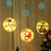 2020 luces de Navidad Adorno de árbol Luces de Navidad de madera LED Cadena Colgante Colgante Adornos de Navidad personalizados T2I51596