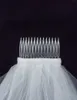 New Arrival Wedding Accessories Two Layer Edge White Ivory Veils Bridal Veil with Comb