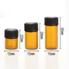 Высококачественные янтарные стеклянные бутылки 1cc 2cc 3cc 5cc эфирное масло парфюмерные флаконы для сущности ухода за кожей