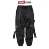 LAPPSTER 2020 Street Hip Hop Bänder Jogger Hosen Cargo Pants Men Japanese Style Schwarz Freizeit Spur Fashions Kleidung