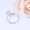 Transgems 14K Weißgold Center 3ct 8,5mm Kissenschliff FG Farbe Moissanit Ring Ewigkeitsband für Frauen Hochzeitstag Geschenke Y200620