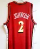 Custom Abdur-Rahim 3 Basketball Jersey College Atlanta shareef Joe 2 Johnson Smith Williams Childress costurou o tamanho vermelho S-4xl