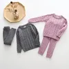 Ensemble de vêtements pour bébé Pull à tricoter Vêtements pour bébés filles Vêtements pour tout-petits garçons Pull et pantalon Ensemble pour bébé Vêtements pour enfants Boutique LJ200915