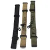 Nylon Sling Justerbar Tactical Point Bungee Rifle Belts Gun Airsoft Sling Jakt Grön Svart Rem