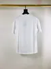Мужская дизайнер Весна Летние Париж Письма бегущая Печать Tee T Рубашка Мода Тоташки Мужчины Женщины Повседневная Хлопок футболки Черный Белый 02