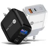 Portable Smart 20W 18W Pd PD Fast Quick Charger Eu US UK Plug Wall Charge для iPhone 7 8 плюс X. Samsung HTC Android Phone