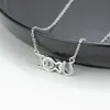 925 Sterling Silver Love Heart Pendant Necklace For Women With Zircon Rose Color S925 Cute Jewelry Gifts to Friends