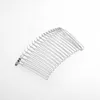DIY headwear accessories 20 tooth twisted Headpieces comb environmental protection electroplating iron wire fork insert comb hairpin ornament pearl