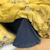 HDプリントビンテージ花鳥印刷明るい色の羽毛布団カバーベッドシートブラシをかけられたソフト800TCエジプトの綿寝具セット4ピース201114