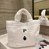 Tote Bags Designer Woman Fashion Terry Shopping Bags Letter Pattern Print Handbags High Capacity Totes 34*40cm Ladies Luxury Bag Without Box