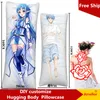 HOT Anime Stile personalizzato fodere per cuscini Immagine fai da te su due lati Stampato Abbracciare Corpo Biancheria da letto Federa Regali 2WT Poliestere 201212