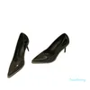 Damen-Pumps mit hohen Absätzen, hohe Absätze für schwarzes Lackleder, Nieten, Spitzen, spitzer Zehenbereich, Stiletto, Stripper, Braut, Hochzeit, Schuhe, Abschlussball, Abend