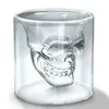 Tumblers Creative Skull Cup Double-Layer Glass Glass Glass KTV BAR LANCLALLING HIGH BOROSILICATE GLASES WH0211A
