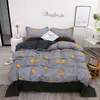 Bed linen Bedding Set Black Cow Curve Duvet Cover Flat Sheet Pillowcase Quilt Cover Full Queen King Size 3/4pcs Bedclothes C1018