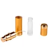 5ML Portable Aluminum Refillable Glass Perfume Bottle With Sprayer Empty Cosmetic Parfume Vial For Traveler