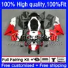 Einspritzung rot weiß Form für HONDA CBR600RR CBR 600RR 600F5 600CC F5 05 06 48HM.22 CBR600 RR CBR600F5 CBR 600 CC RR 2005 2006 OEM-Verkleidung