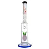 K130 glass water pipe purple pineapple Percolator straight Tube Glass water pipe klein recycler dab rigs Recycler pink Glass Water bong