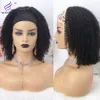 Moderne Show Braziliaanse Afro Kinky Curly Pruik Remy Menselijk Haar Kinky Hoofdband Pruiken voor Zwarte Vrouwen 150% Lijmloze 10-26 inch