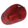 Berretti SLECKTON Cappello scozzese per uomo e donna Moda Francia Berretto piatto Unisex Casual Sboy Cappellini Visiere estive Gorras Papà
