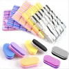 50Pcs Mini lima per unghie in spugna colorata 100/180 Double Sided Grit Sponge Sanding Grinding Manicure Files Tools