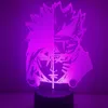 Luce notturna colorata Anime Uzumaki Bambini Luce notturna a led m 7 Kakashi Hatake Arredamento camera da letto per bambini Sasuke Uchiha Lampada 3d 2010288788159