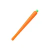 Stylo à bille créatif en forme de carotte, 2021mm, 300 pièces/lot, papeterie en forme de légume Orange, cadeau de noël, 0.5