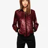 Женщины Sequin Coat Bomber Jacket с длинным рукавом на молнии Streetwear Повседневная свободная верхняя одежда с блестками Новая мода Женское осеннее пальто T200212