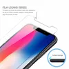 Protecteur d'écran pour iPhone 12 mini 11 pro max, film de protection en verre trempé pour iphone xs xr 7 8 plus avec boîte en papier