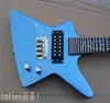 2022 The alien can change color 4 strings blue electric guitar