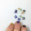 smoking Polychromatic Glass Screens for Glass Hand Pipe Bowl Daisy Flower Quartz Banger Hole Bongs Dustproof Nails Smoking Accessories