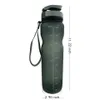 Tritan Sports Bouteille d'eau 1000 ml sans BPA Ma bouteille avec infuseur à thé en plastique portable pour boire en plein air vélo cyclisme ZCForest 201105