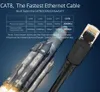 Cat 8 Ethernet Cable LAN Network Cat8 RJ45 Speed ​​Network Cable 40GBPS 2000MHz 26AWG 1M 2M 3M ل Modem Router