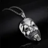 Hanger kettingen film vmens kraag con kelgante de acero inoxidabele cadena hiphop adecuado para vendetta anoniem8417818
