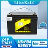 Bateria LiitoKala 24V 80Ah 70Ah lifepo4 Baterias de energia para 8S 29.2V RV Campistas Carrinho de golfe Off-Road Off-grid Solar Wind