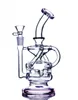 Verre Bong Recycler Dab Rigs Narguilés Heady Glass Water Bongs Fumer Pipe En Verre Tabac Avec Joint De 14mm