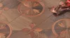 Röd valnöt golv konst medaljong keramik effekt färdig pvc bakgrund blomma hem sovrum uppsättning solida timmer golvplattor trä parkett träprodukter parkett