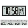 Serie de reloj de pared cuadrada de TXL, 13.8 "Reloj de alarma digital grande de 13.8", pantalla LCD, Multifuncional para la decoración de la Oficina de la Oficina de la Oficina Y200109