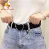 Señoras de cuero genuino Aleación de alta calidad Amor Pin Hebilla Moda Retro Cinturón Vestido Jeans Decorativos Damas Lindo Cinturones 2021 Nuevo Y220301