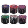 New popular Letter herb grinder color printing 50MM Zinc Alloy 4 layers grinders creative water nest smoke