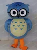 Halloween bleu hibou mascotte Costume de qualité supérieure dessin animé thème personnage adultes taille noël carnaval fête d'anniversaire tenue de plein air