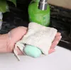 Natuurlijke exfoliërende zeepzakken Handgemaakte Sisal Zeepzakken Mesh zeep Saver Pouch Houder Bath Soaps Houder Badkamer Schuimen Net