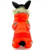 Комбинезон с капюшоном Водонепроницаемый маленький собачкой одежда Airman Airman Fleece Зимнее пальто Снегоступы Открытый Собака Cat Parka Куртка Ткань Падение Доставка 201109