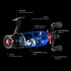 Piscifun ICX Precision Ice Fishing Reel 2.6:1 Inline Ultra Smooth Strength CNC-Machined Aluminum 7+1 Shielded 220209