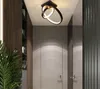 Modern LED Ceiling Lights for bedside Aisle corridor balcony Entrance Lustre White Black LED ustre avize Ceiling Lamp