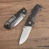 Coltello pieghevole tattico AD-10 S35VN Drop Point Satin Blade nero G10 + manico in lamiera di acciaio inossidabile con scatola al minuto