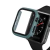 Capa dura protetora com filme de vidro temperado protetor de tela para apple watch série 5678 smartwatch capa completa bumper4677269