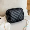 Fashion Simple Small Square Bags Luxury Designer Ladies Crossbody One-shoulder Bag Trend Retro Rhombus Fringe Pendant Women Shoulder Messeng