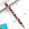 Leopard Kugelschreiber, einziehbare schwarze Tinte, Metall-Schreibstifte, mittlere Spitze, 1 mm, Zuhause, Schule, Bürobedarf, RRE12516